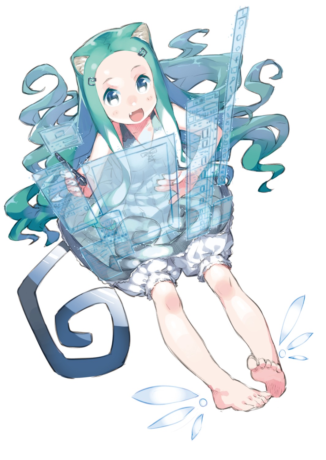animal_ears, bloomers, feet, tail, yasu