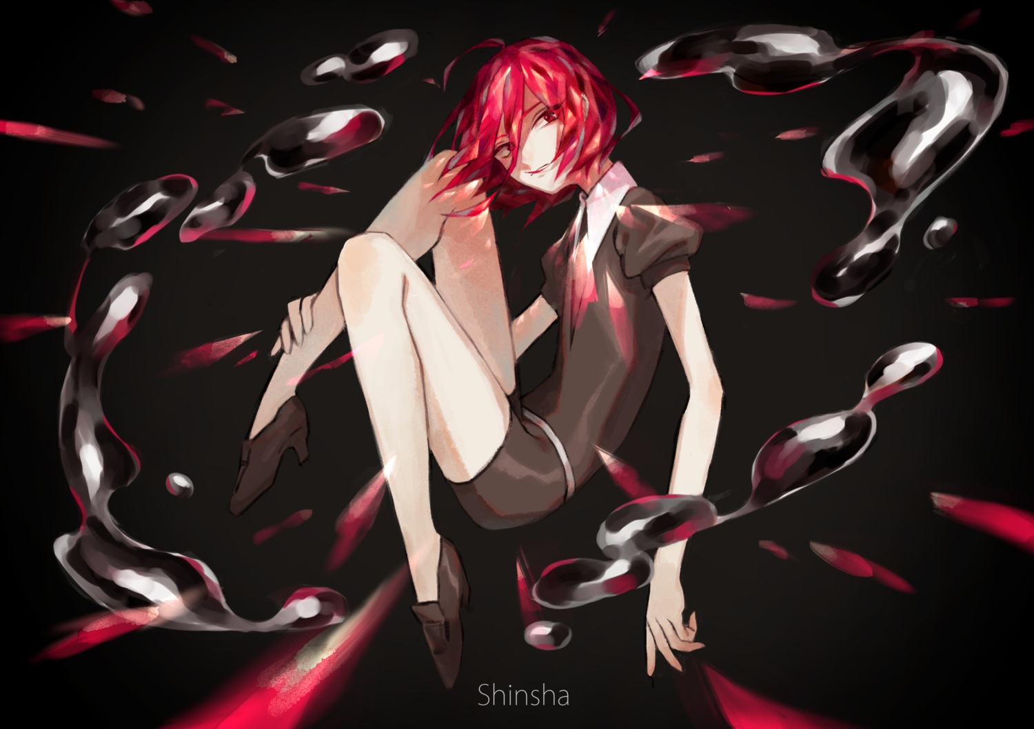 business_suit, cinnabar, heels, houseki_no_kuni, u_suke