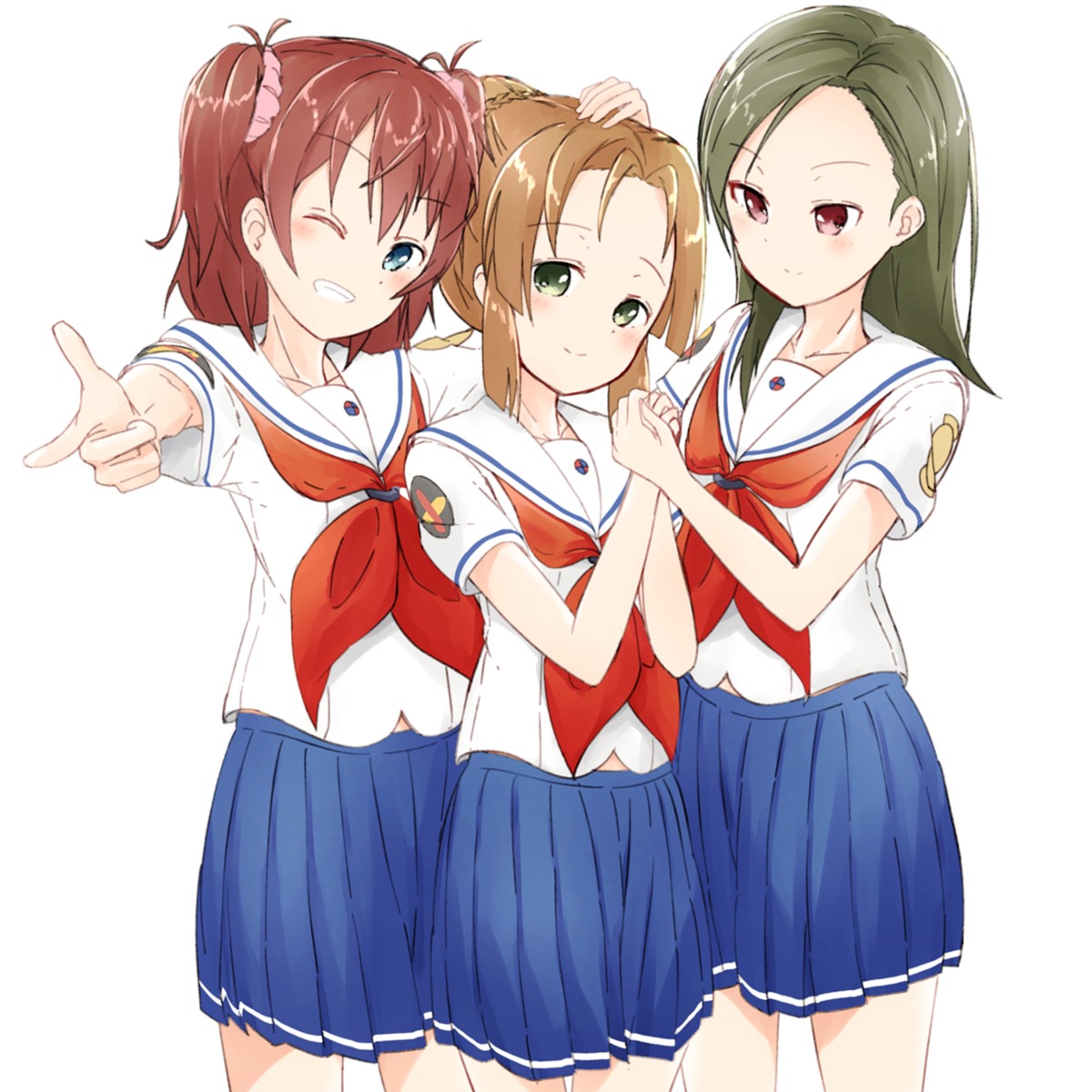 heki_junko, high_school_fleet, manse, ogasawara_hikari, seifuku, takeda_michiru