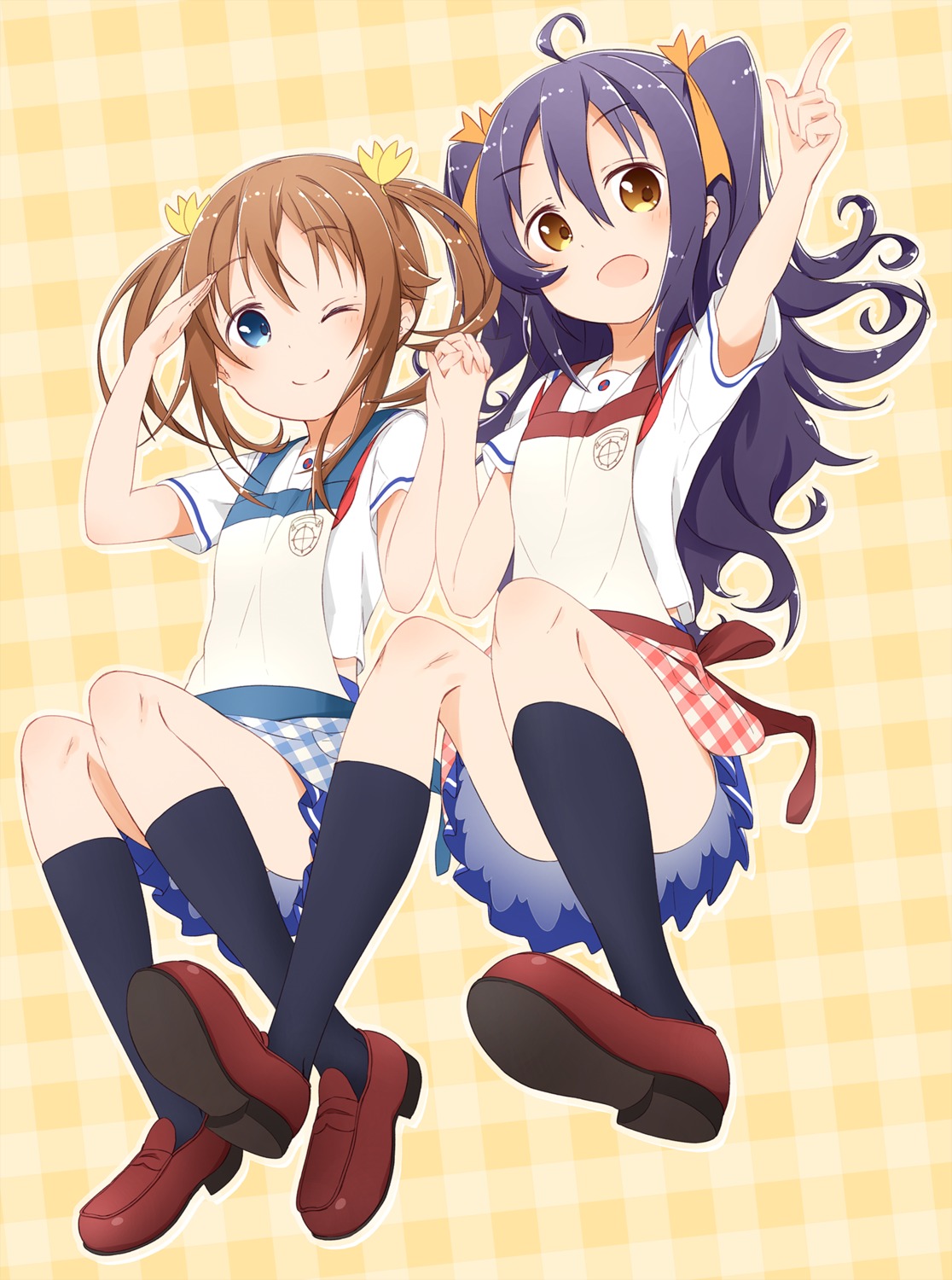 high_school_fleet, manse, misaki_akeno, seifuku, suruga_runa