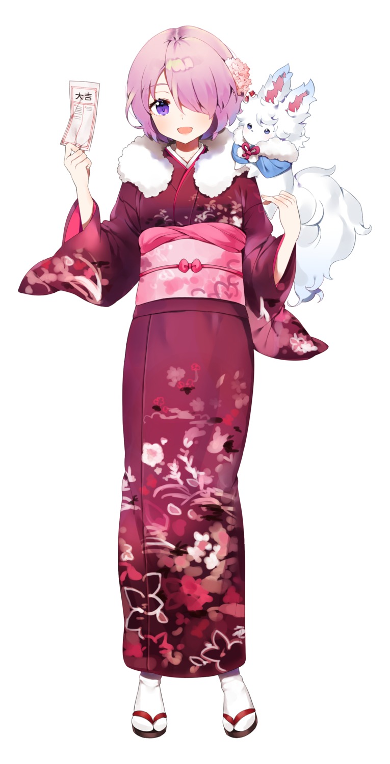cath_palug_(fate), fate/grand_order, kimono, mash_kyrielight, ongyageum