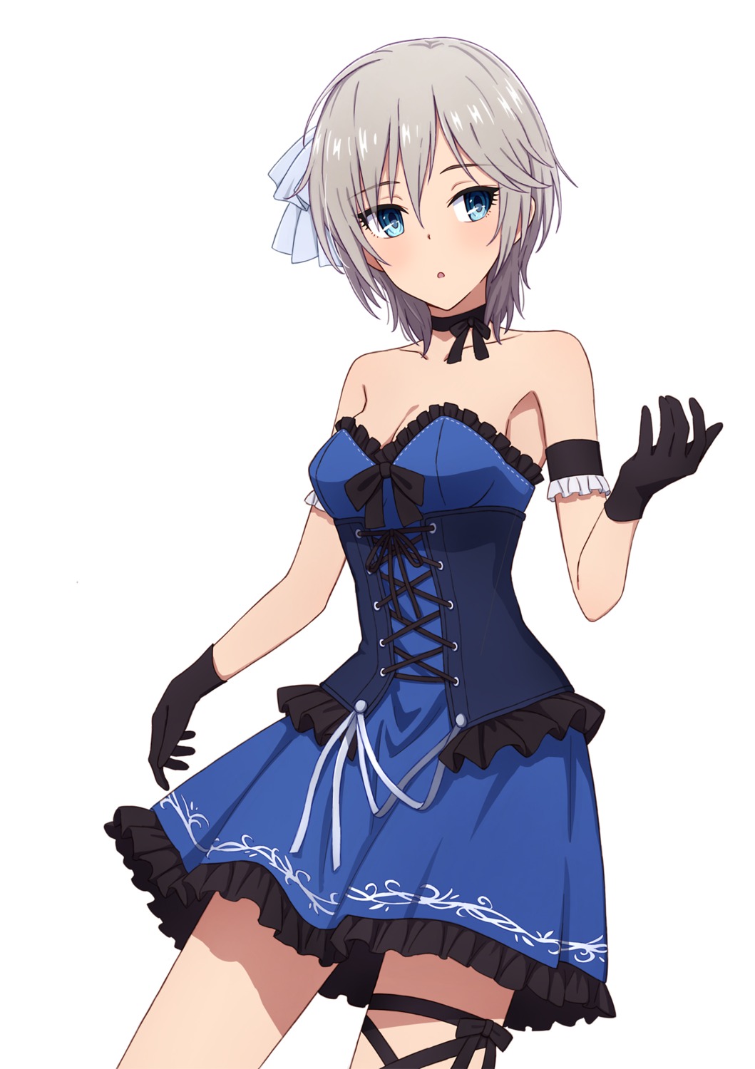 anastasia_(idolm@ster), cleavage, dress, the_idolm@ster, the_idolm@ster_cinderella_girls, yahiro_(epicopeiidae)