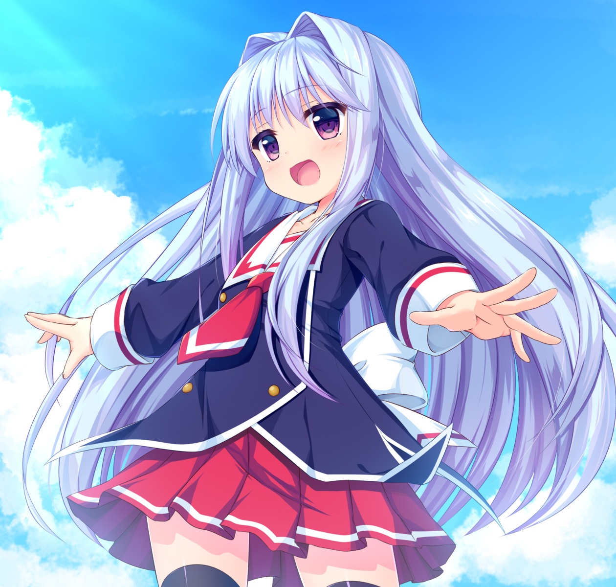 cube_x_cursed_x_curious, fear_(ccc), seifuku, takuma_ss, thighhighs