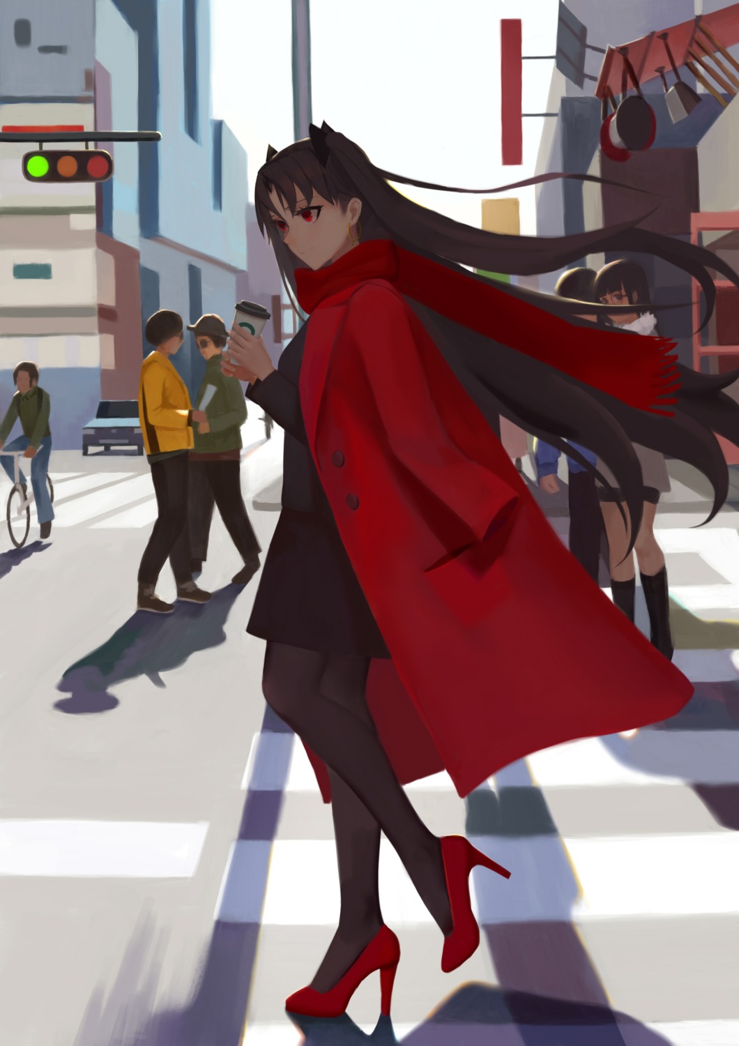 fate/grand_order, heels, ishtar_(fate), megane, ocarino, pantyhose