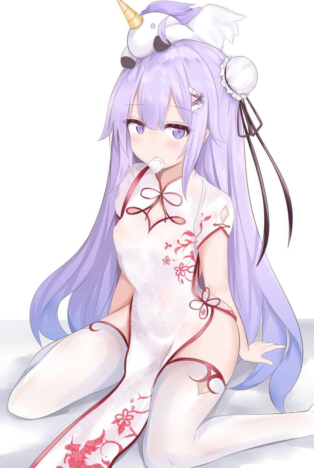 azur_lane, chinadress, jutaku, thighhighs, unicorn_(azur_lane)