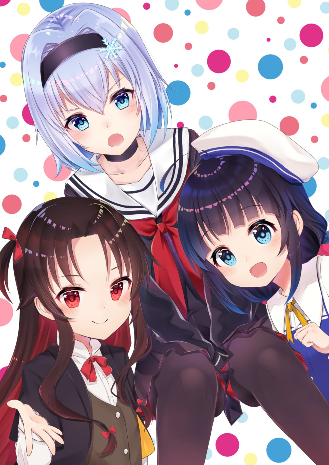 hinatsuru_ai, pantyhose, ryuuou_no_oshigoto!, seifuku, shiarisu, sora_ginko, yashajin_ai