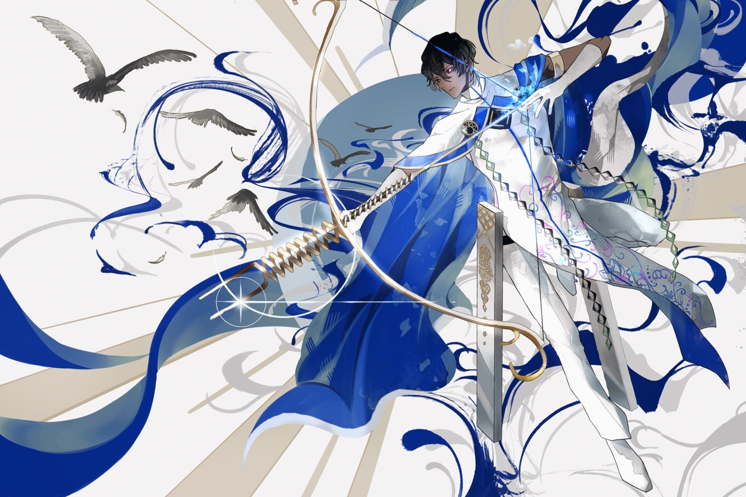 arjuna_(fate), fate/grand_order, male, pekemaru
