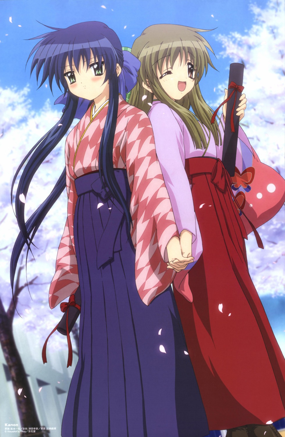 kanon, kawasumi_mai, kimono, kurata_sayuri, sakamoto_kazuya