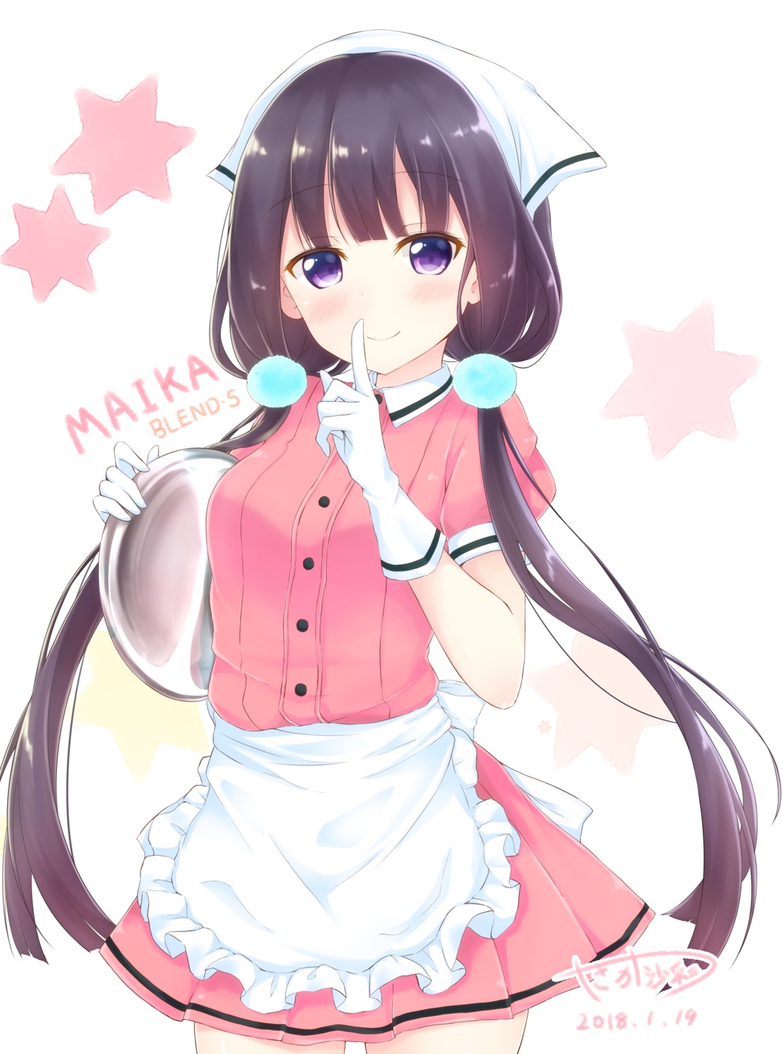 blend_s, maid, sakuranomiya_maika, waitress, yasaka_(astray_l)