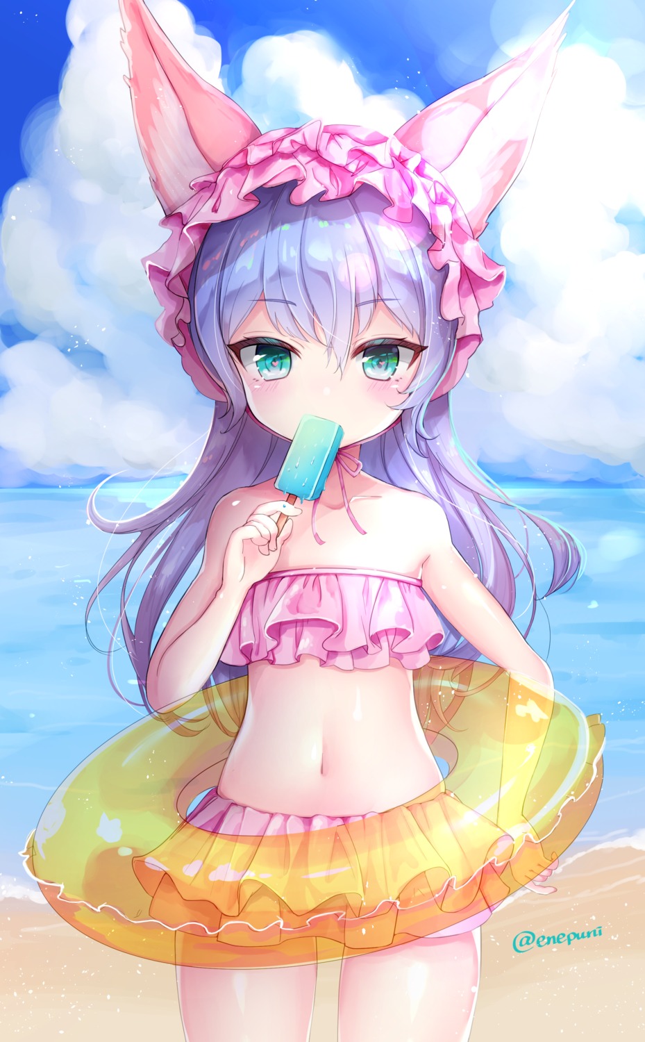 animal_ears, bikini, elin, enepuni, swimsuits, tera_online