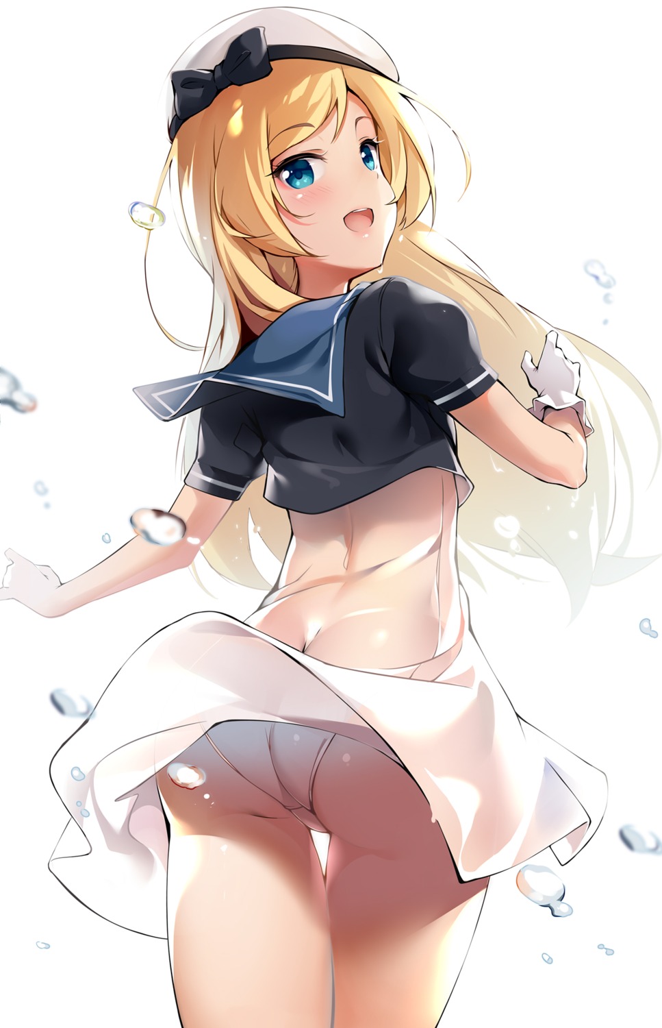 ass, jervis_(kancolle), kantai_collection, pantsu, see_through, seifuku, shuffle_(songdatiankong), skirt_lift