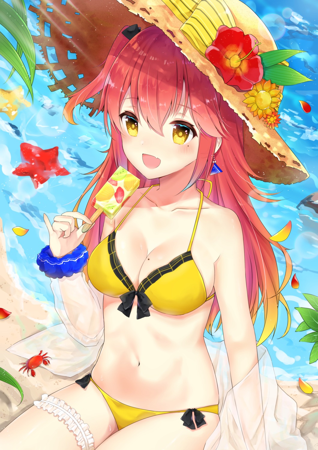 bikini, cleavage, garter, shiarisu, swimsuits