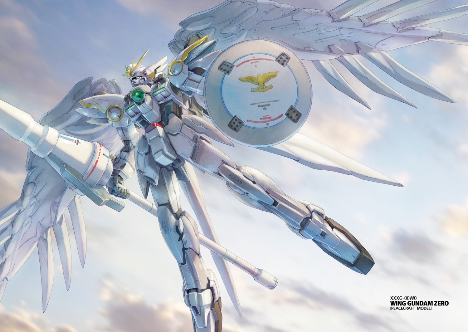 gundam, gundam_wing, gundam_wing_frozen_teardrop, mecha, weapon, wing_gundam_zero, wings