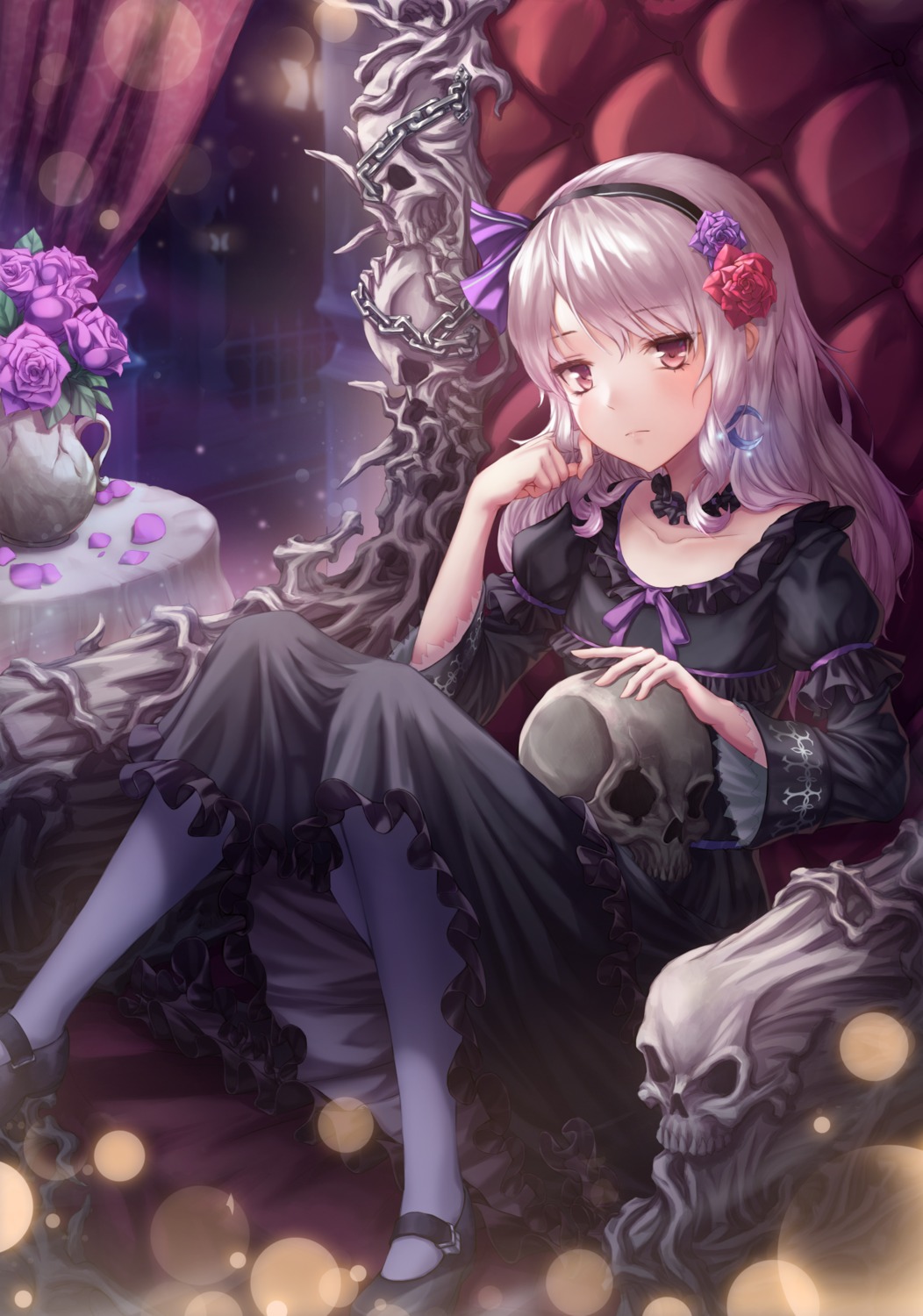 chyopeuteu, dress, gothic_lolita, lolita_fashion, pantyhose