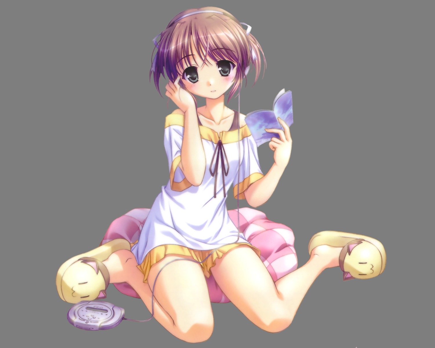 asagiri_mai, bekkankou, headphones, transparent_png, yoake_mae_yori_ruriiro_na