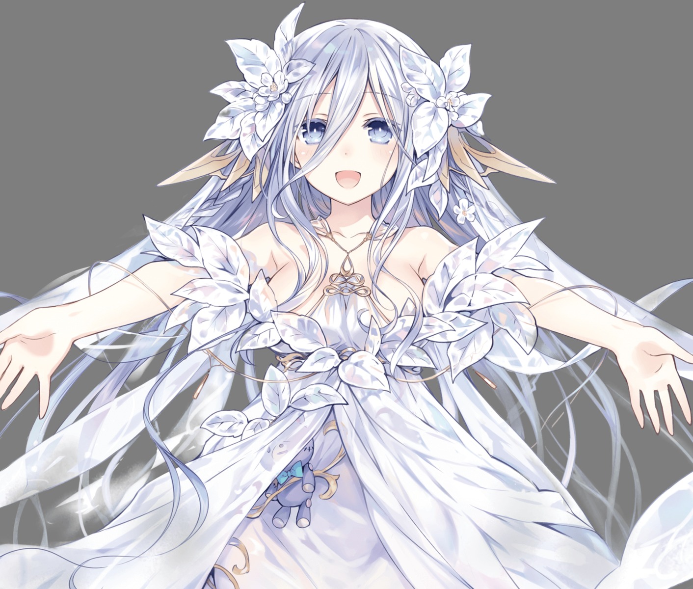 date_a_live, dress, no_bra, takamiya_mio, transparent_png, tsunako