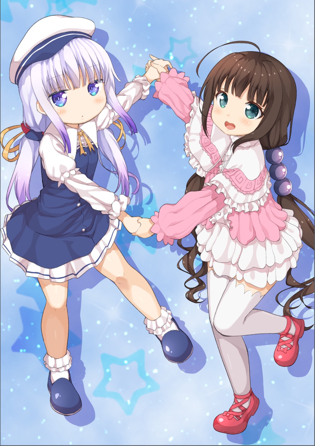 cosplay, crossover, hinatsuru_ai, kanna_kamui, kobayashi-san_chi_no_maidragon, miyabeeya, ryuuou_no_oshigoto!, seifuku, thighhighs
