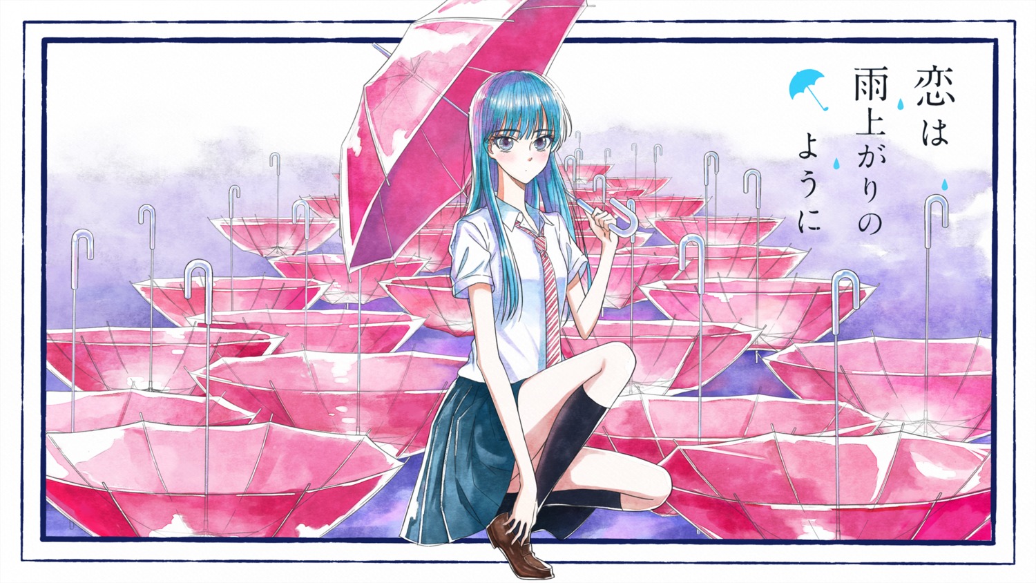 koi_wa_ameagari_no_you_ni, seifuku, tachibana_akira, umbrella, wallpaper, zard