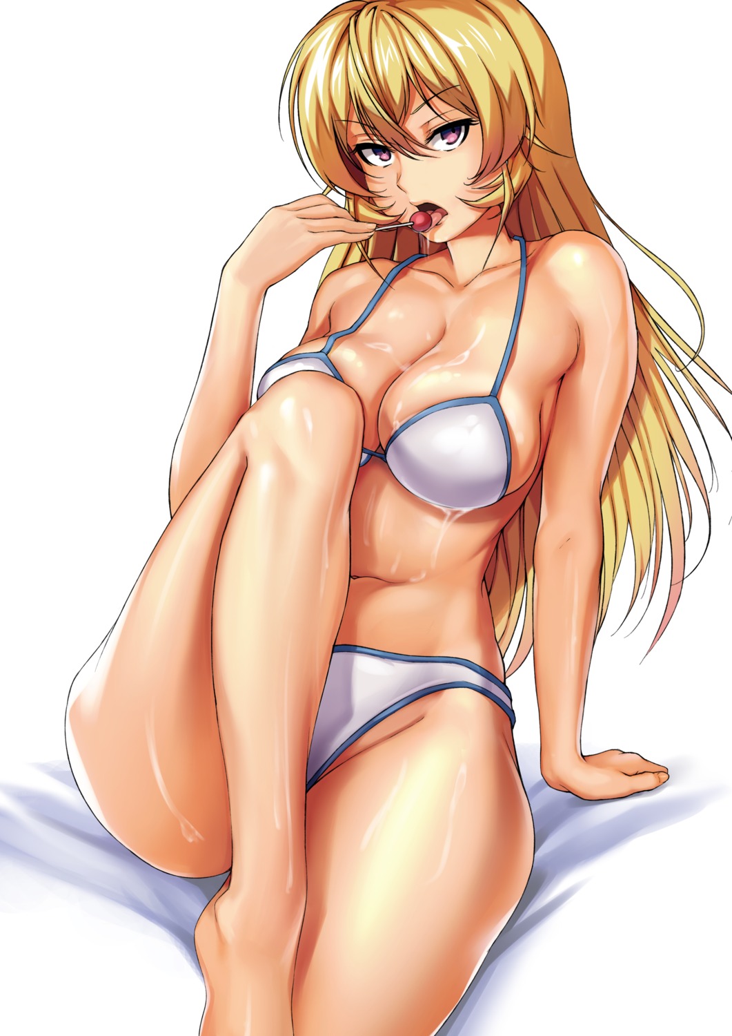 bikini, cleavage, cream, legendarysoulii, nakiri_erina, shokugeki_no_soma, swimsuits