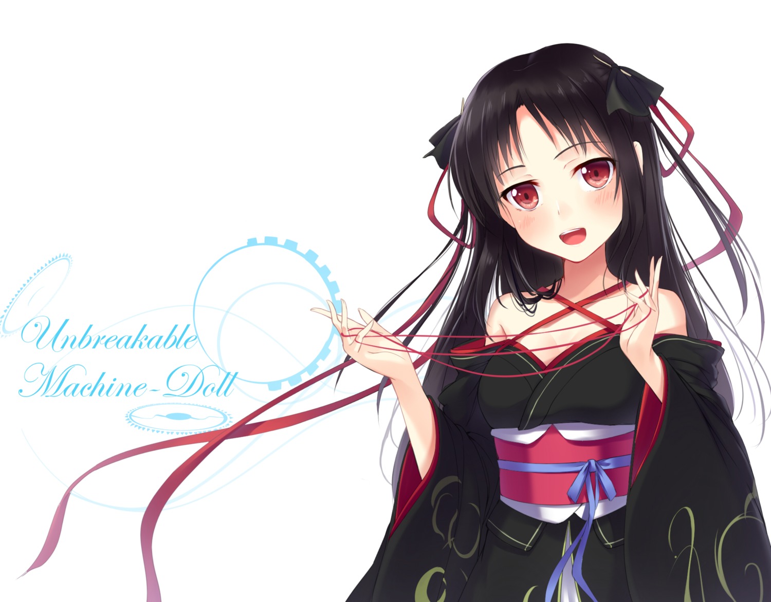 cleavage, japanese_clothes, machine-doll_wa_kizutsukanai, yaguo, yaya