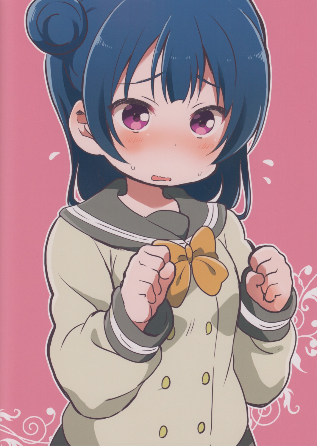 love_live!_(series), love_live!_sunshine!!, mezashi, seifuku, tsushima_yoshiko