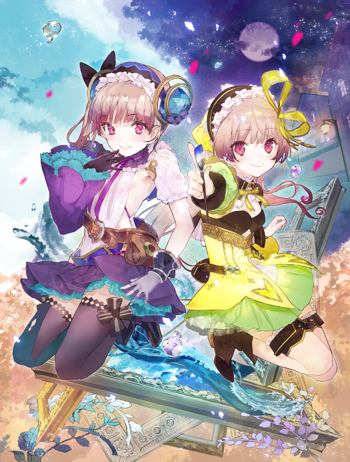 atelier, atelier_lydie_&_suelle, garter, koei_tecmo, lydie_marlen, noco, suelle_marlen, thighhighs, yuugen