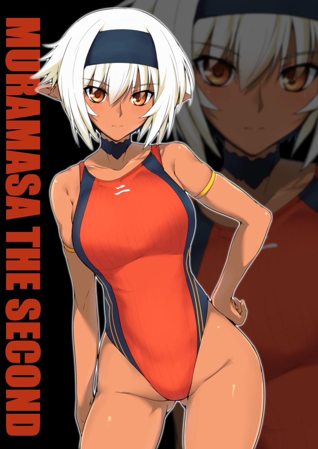 full_metal_daemon_muramasa, halcon, nisei_muramasa, pointy_ears, swimsuits