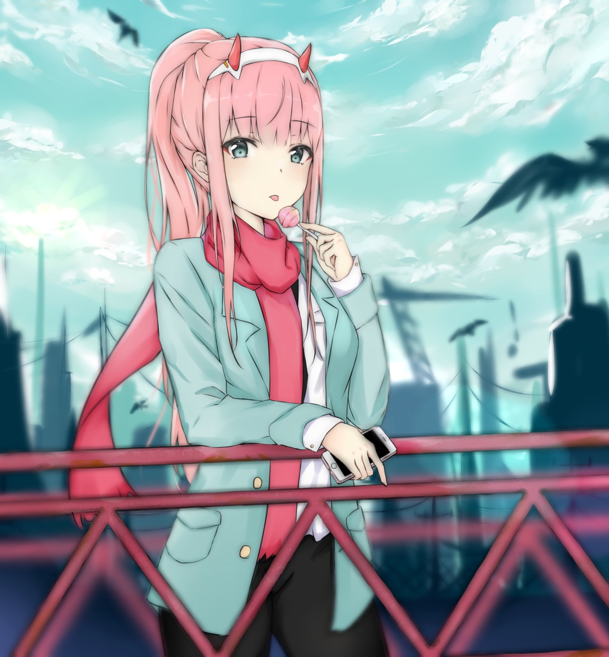 adore, darling_in_the_franxx, horns, zero_two_(darling_in_the_franxx)