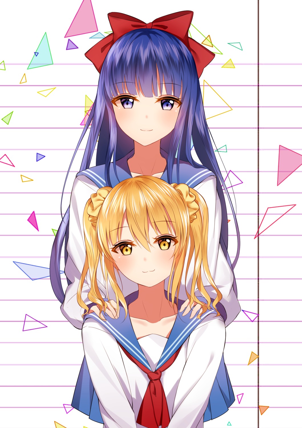 junpaku_karen, pipimi, pop_team_epic, popuko, seifuku