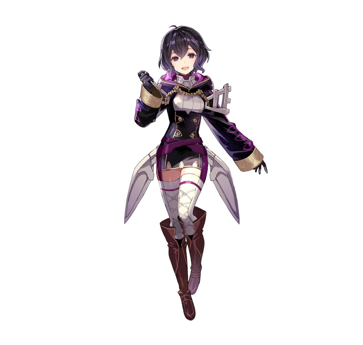 dress, fire_emblem, fire_emblem_heroes, fire_emblem_kakusei, morgan_(fire_emblem), nintendo, thighhighs, tobi_(artist)