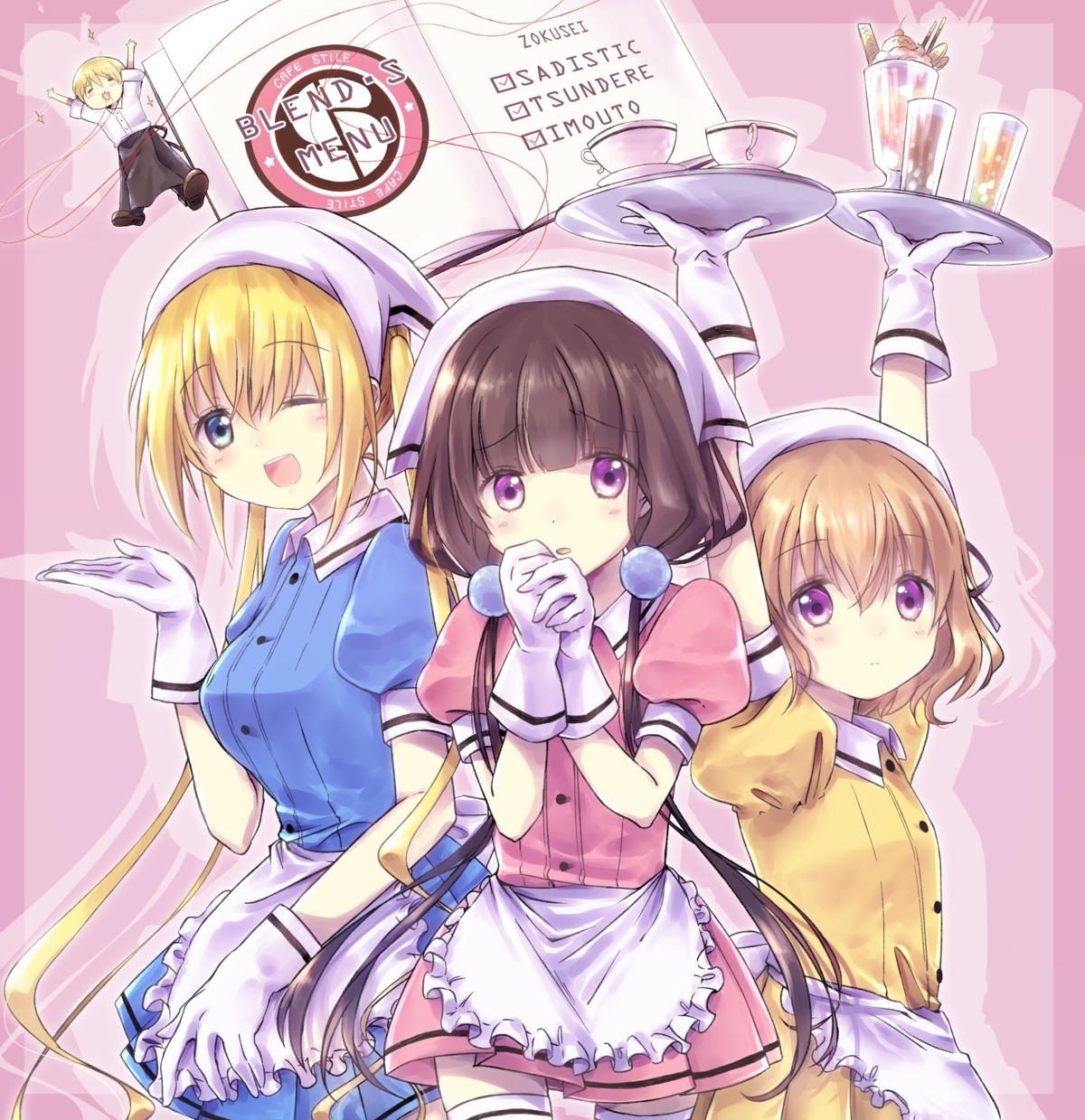 blend_s, dino_(blend_s), hinata_kaho, hoshikawa_mafuyu, maid, nyaa_(nnekoron), sakuranomiya_maika, thighhighs