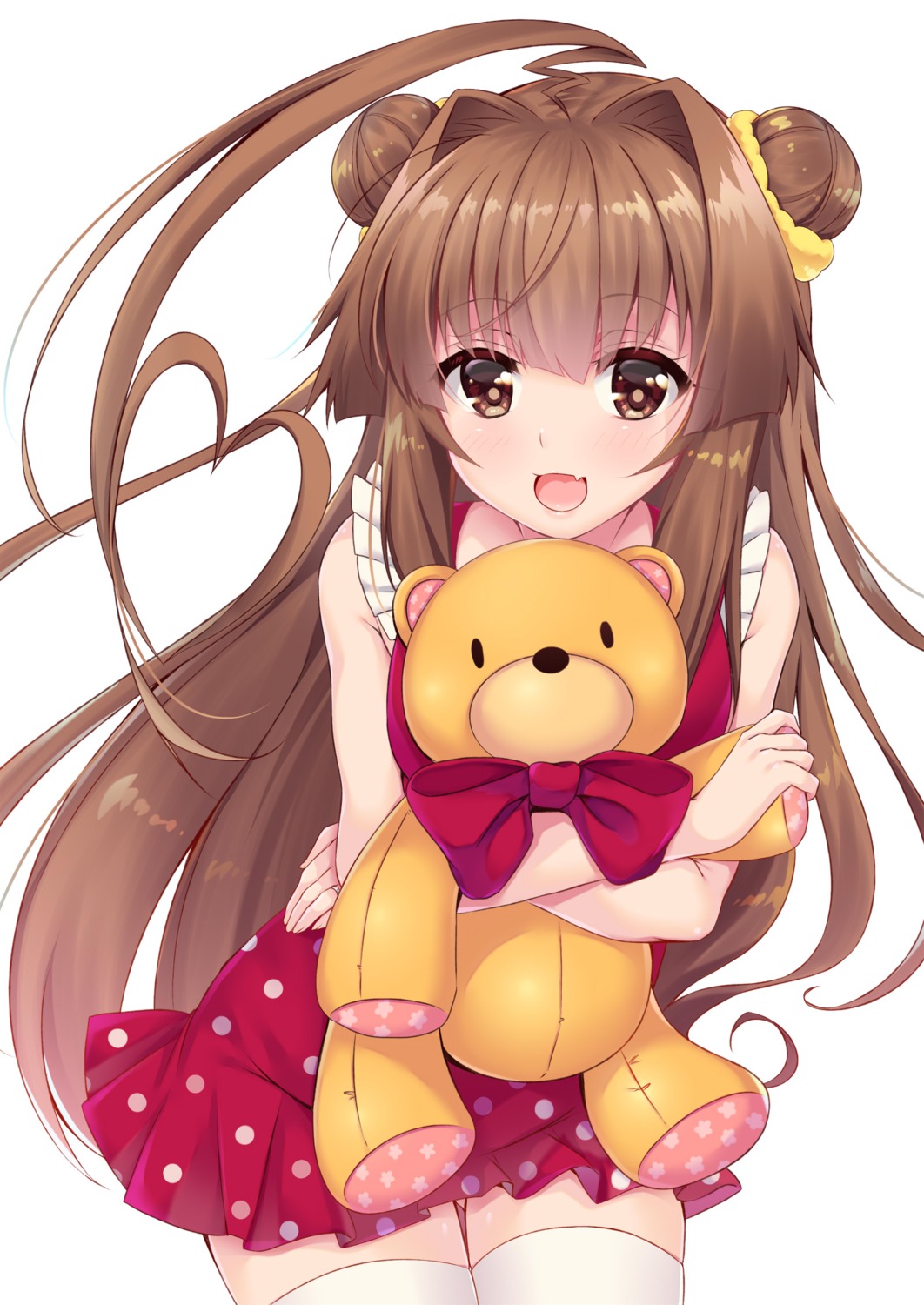 dress, kantai_collection, ko_yu, kuma_(kancolle), thighhighs