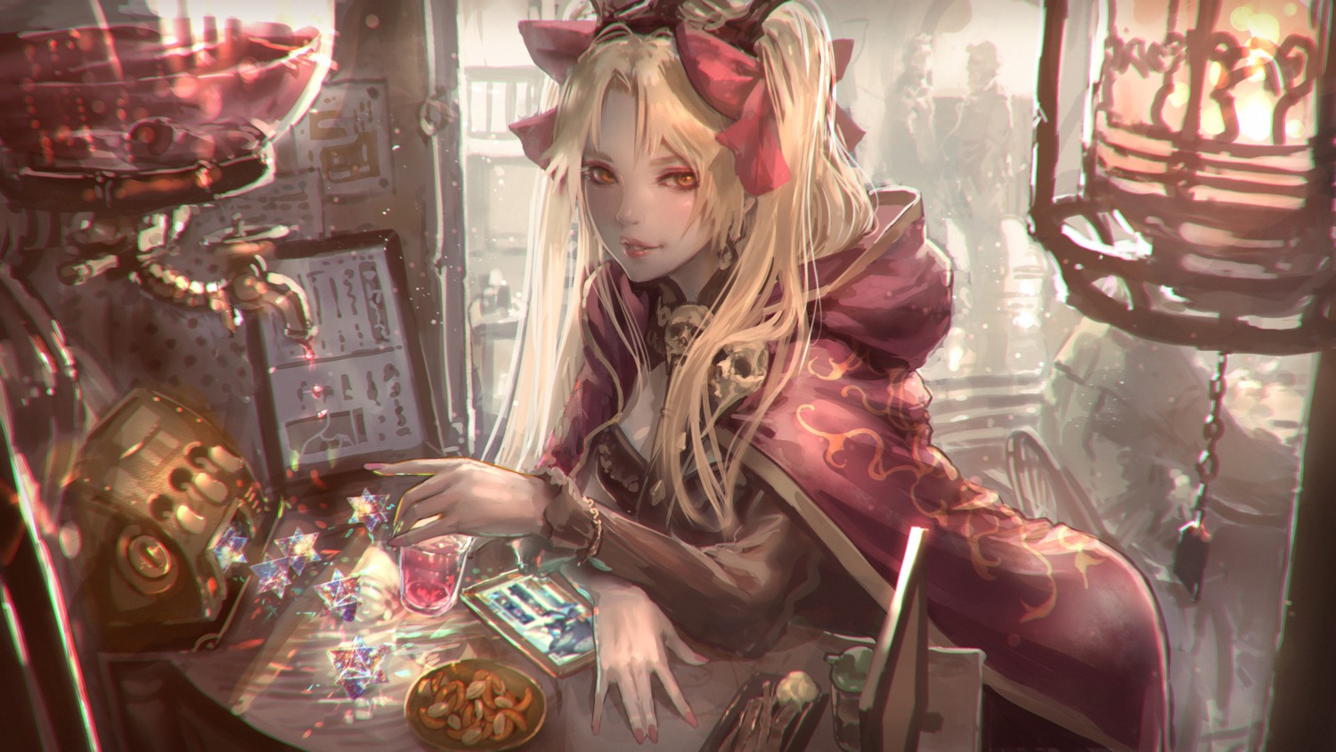 ereshkigal_(fate), fate/grand_order, kaburagi_yasutaka, wallpaper