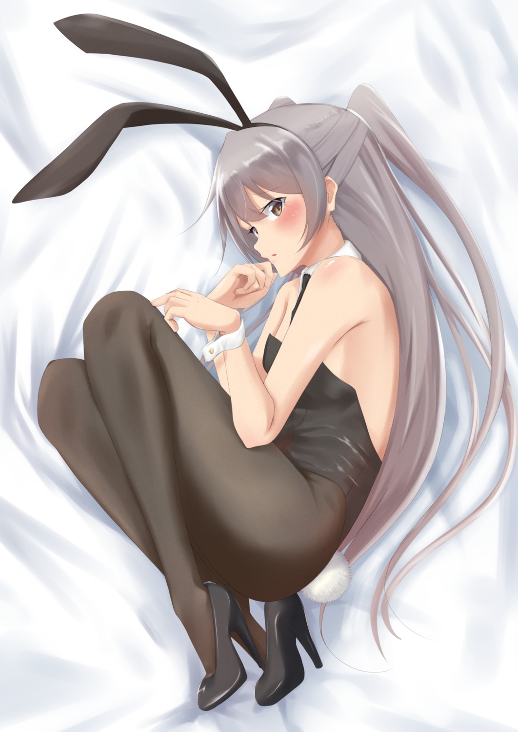 amatsukaze_(kancolle), animal_ears, bunny_ears, bunny_girl, heels, joji, kantai_collection, pantyhose, tail