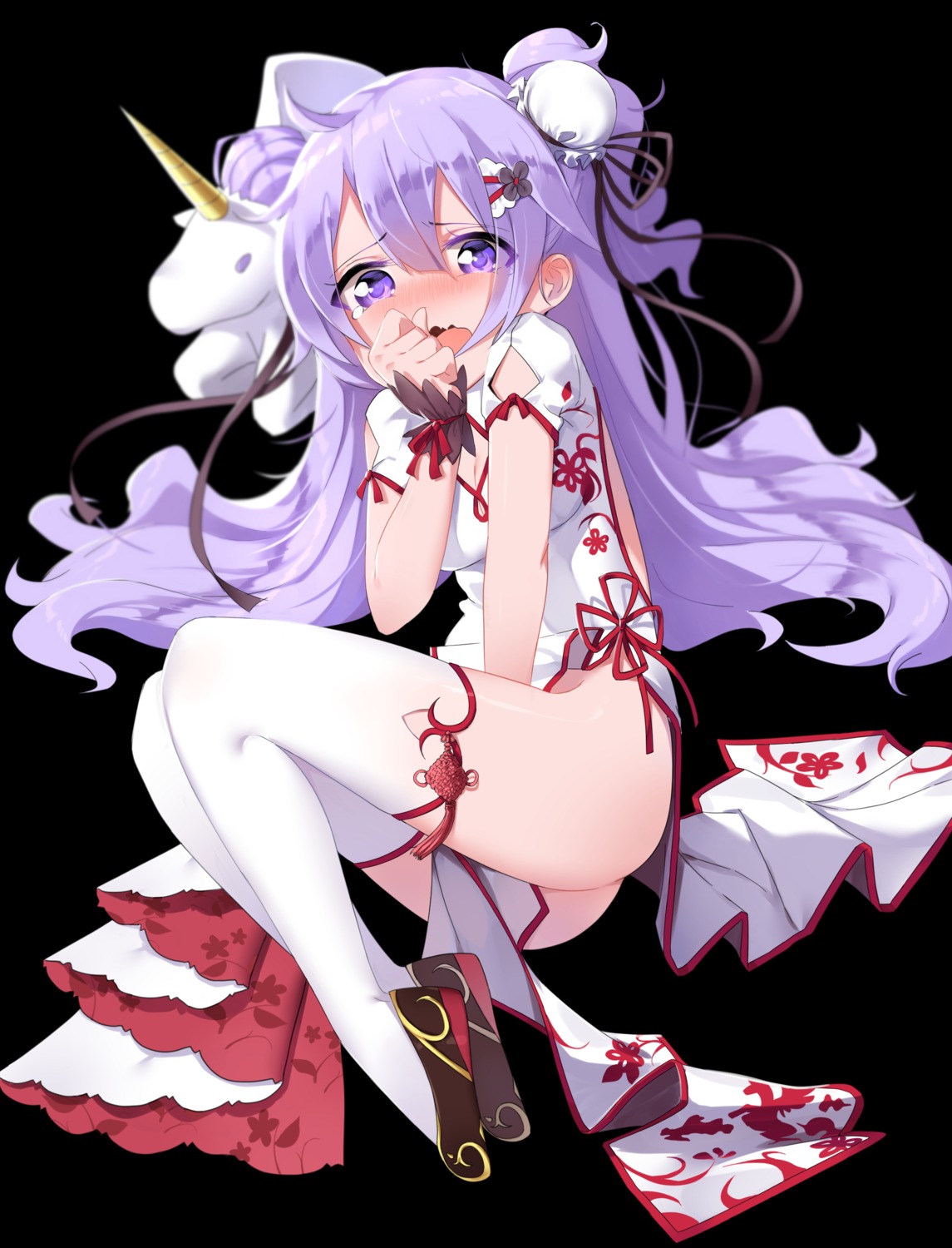 azur_lane, chinadress, noria, thighhighs, unicorn_(azur_lane)