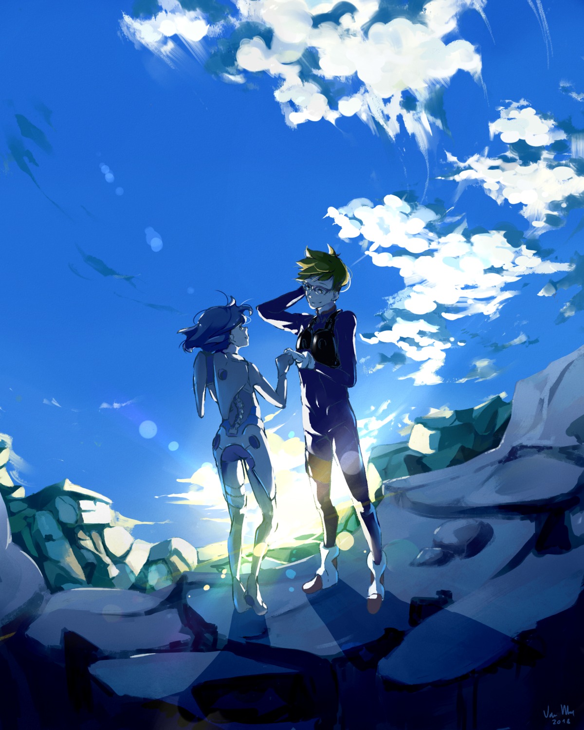 bodysuit, darling_in_the_franxx, gorou_(darling_in_the_franxx), ichigo_(darling_in_the_franxx), megane, van_wulfen