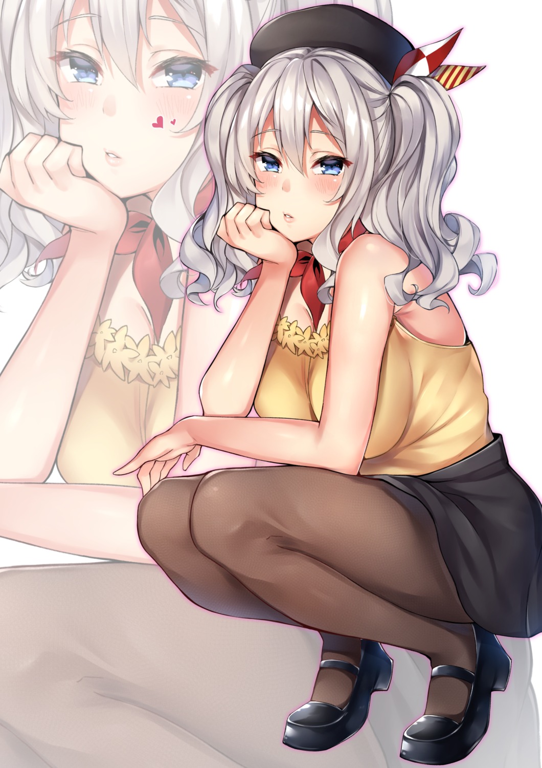 heels, kantai_collection, kashima_(kancolle), pantyhose, usa_b