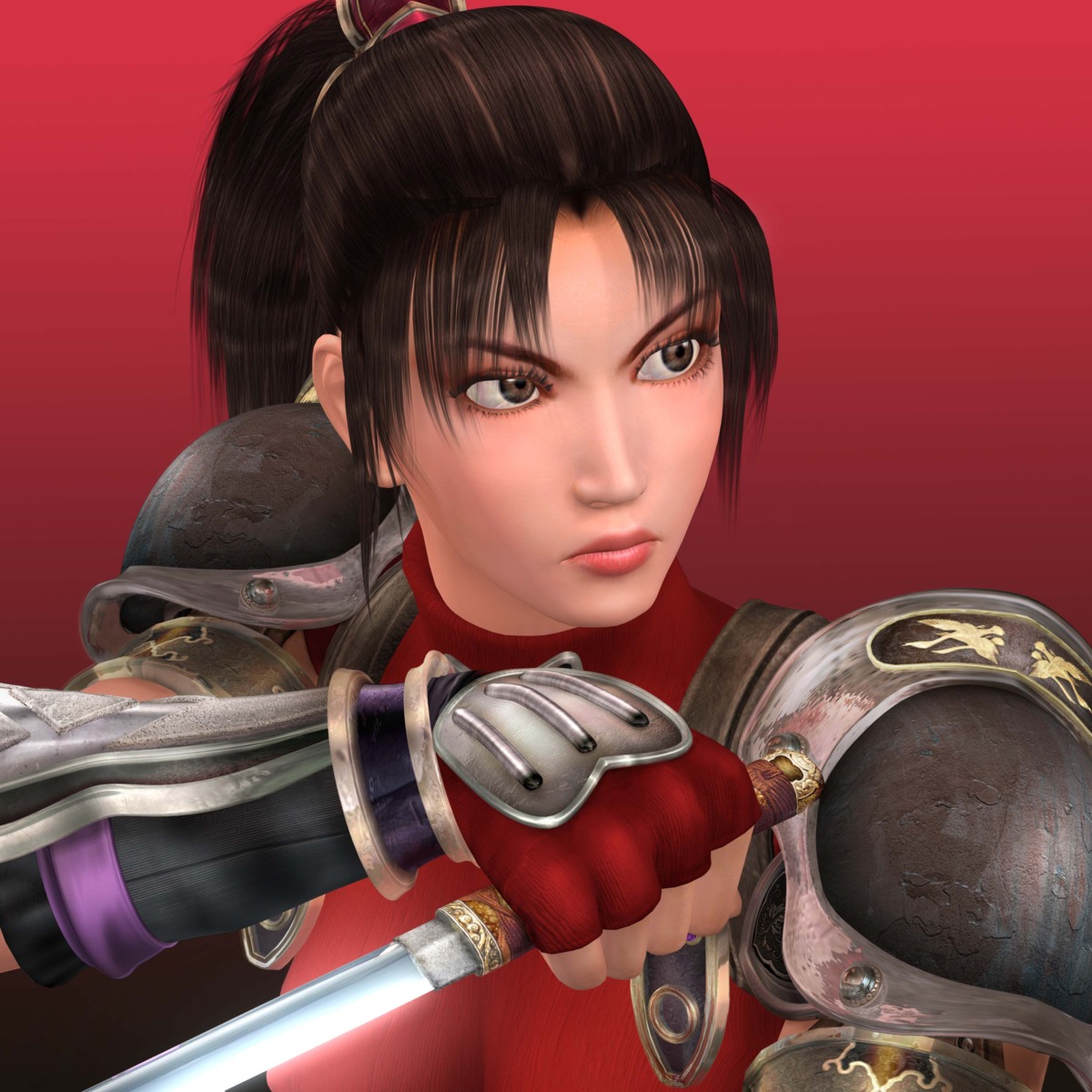 bodysuit, cg, namco, ninja, soul_calibur, taki, weapon