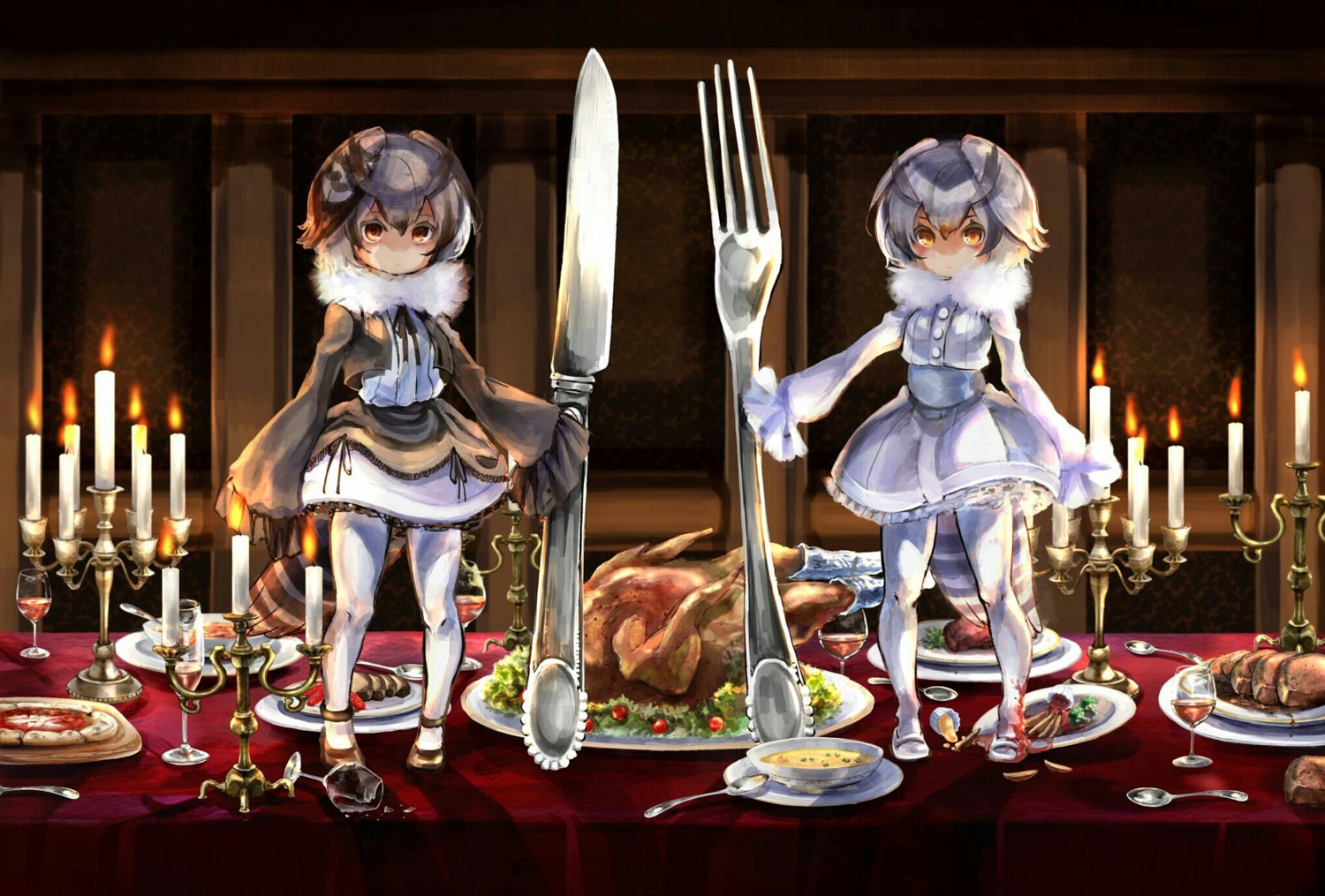 eurasian_eagle_owl, kemono_friends, noah_(noxxxmo), northern_white-faced_owl, pantyhose