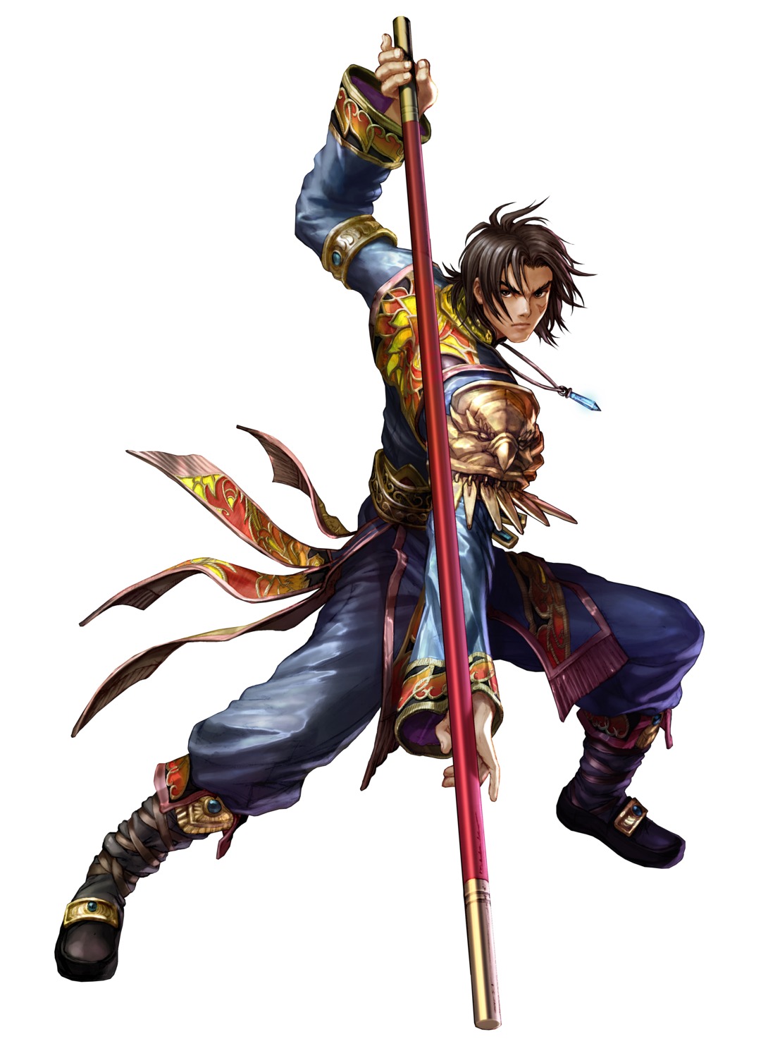 kilik, male, namco, soul_calibur, weapon