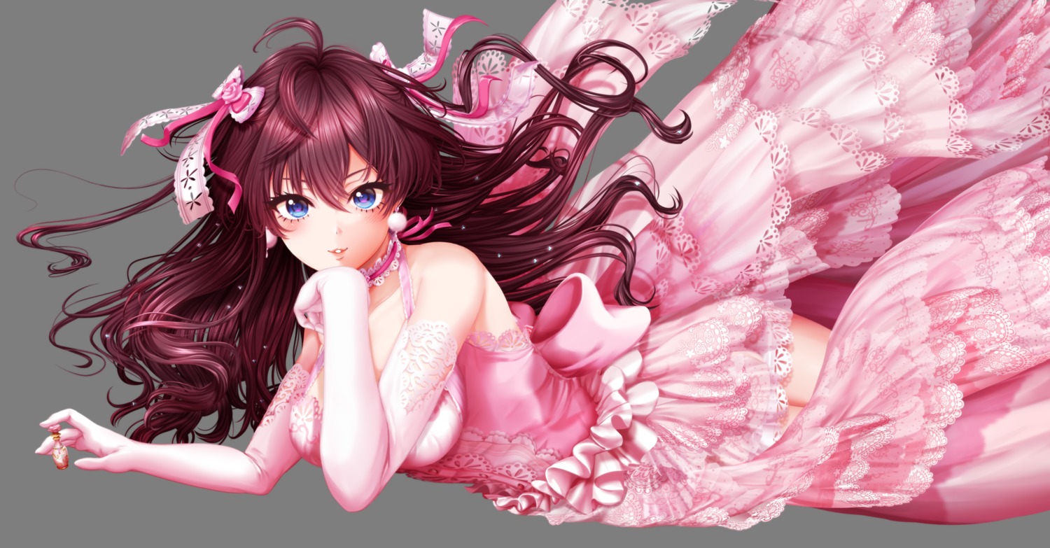 akapii_(jun_0512), dress, ichinose_shiki, the_idolm@ster, the_idolm@ster_cinderella_girls, transparent_png