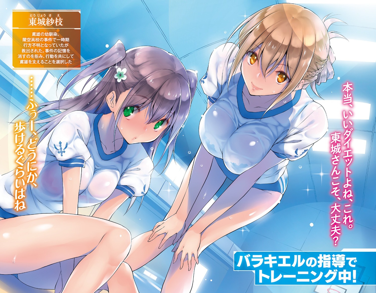 breast_hold, buruma, daten_no_inugami_slash_dog, gym_uniform, highschool_dxd, kikurage, see_through, wet_clothes