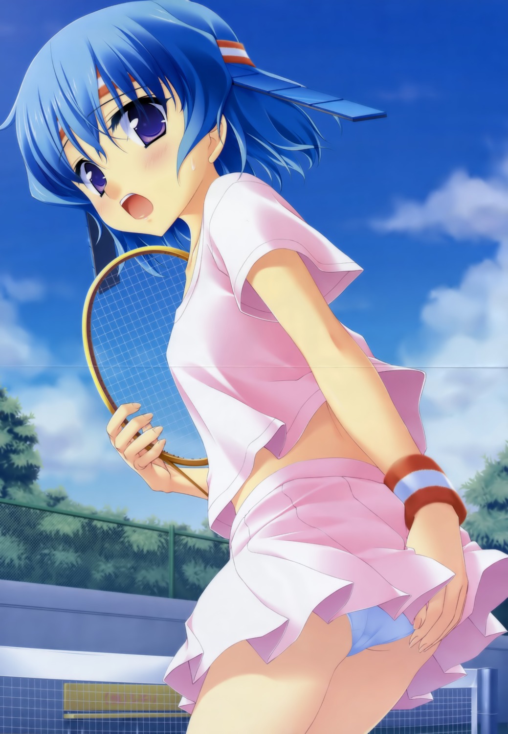 crease, fairlylife, matsushita_makako, pantsu, takaoka_asagao, tennis