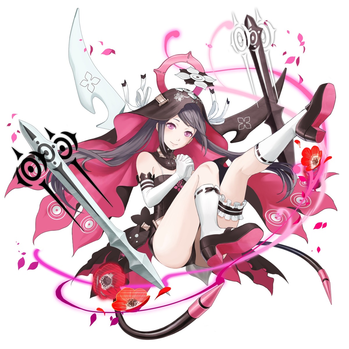 garter, heels, layered_stories_zero, weapon