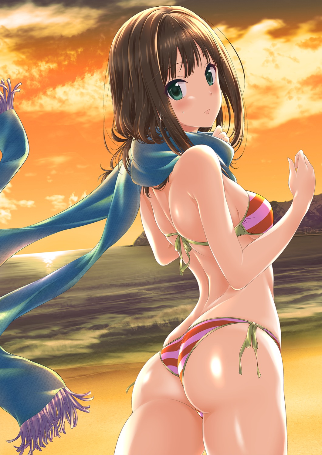 ass, bikini, ran_(yamatoagu), shibuya_rin, swimsuits, the_idolm@ster, the_idolm@ster_cinderella_girls