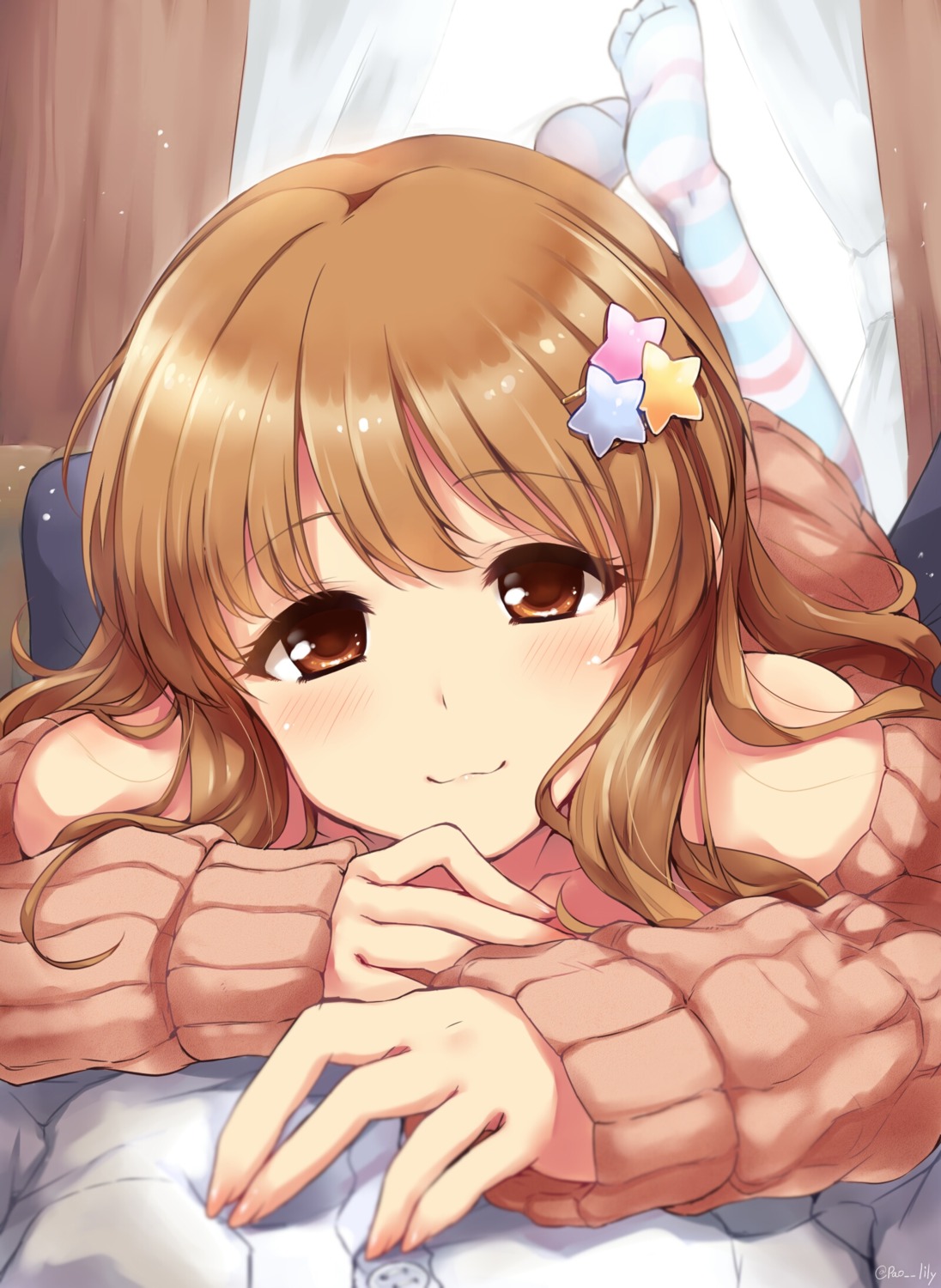 moroboshi_kirari, paopao, sweater, the_idolm@ster, the_idolm@ster_cinderella_girls