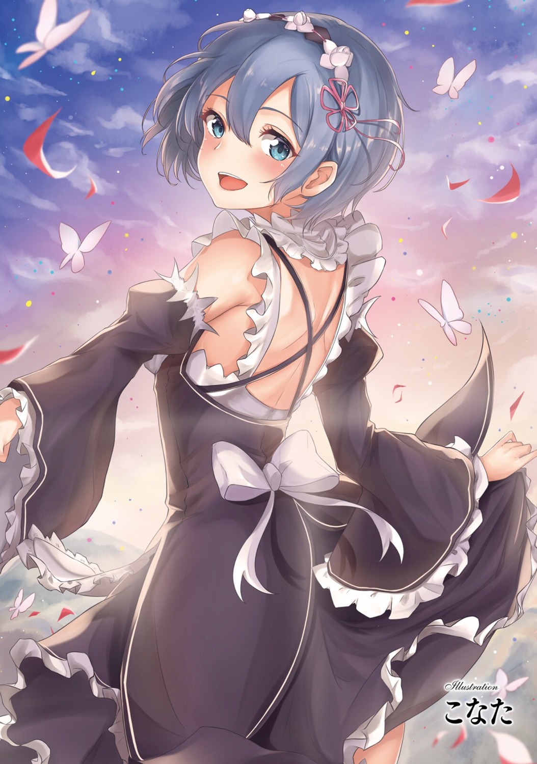 konata, maid, re:zero_kara_hajimeru_isekai_seikatsu, rem_(re_zero)
