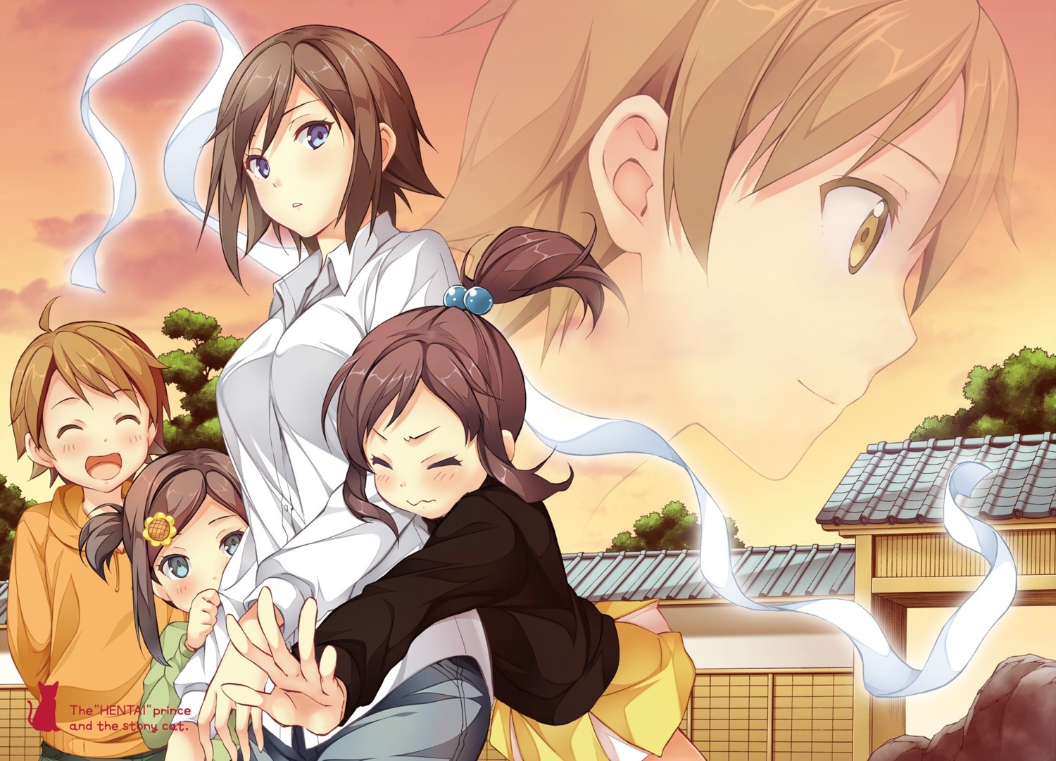 hentai_ouji_to_warawanai_neko, okomeken, sweater, tsutsukakushi_tsukasa, tsutsukakushi_tsukiko, tsutsukakushi_tsukushi, yokodera_youto