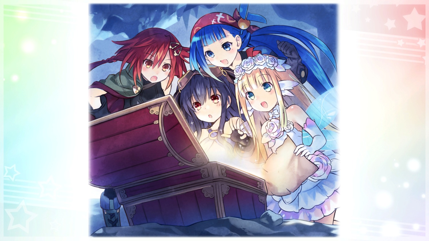 bouquet_(choujigen_game_neptune), choujigen_game_neptune, dress, four_goddesses_online:_cyber_dimension_neptune, game_cg, tamsoft_(choujigen_game_neptune), tennouboshi_uzume, tsunako