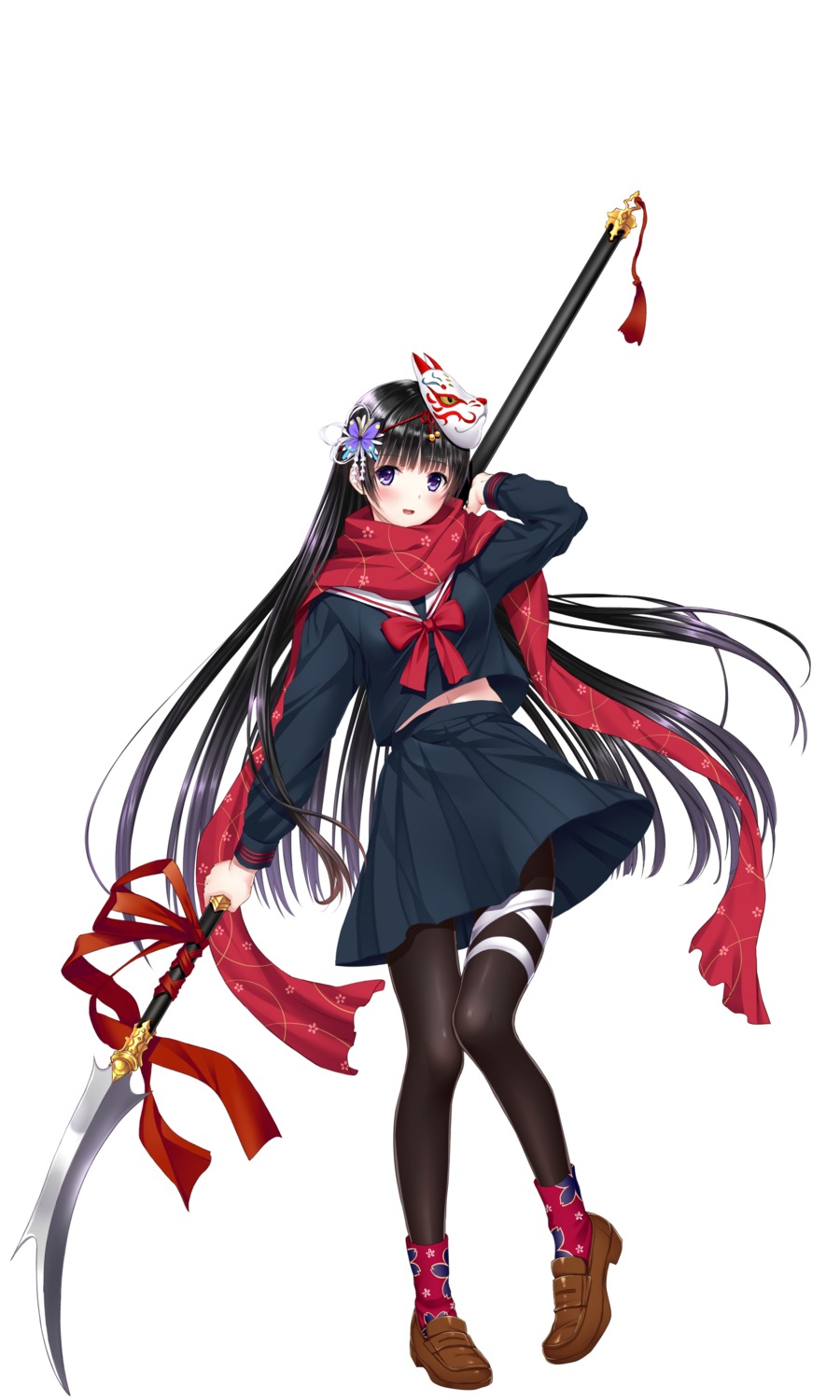 magical_phose_prism_girl, ninomiya_sakura, pantyhose, seifuku, weapon